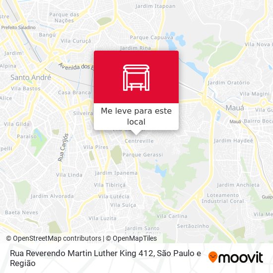 Rua Reverendo Martin Luther King 412 mapa