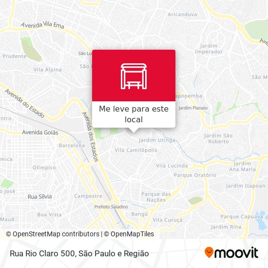 Rua Rio Claro 500 mapa