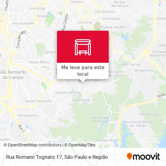 Rua Romano Tognato 17 mapa