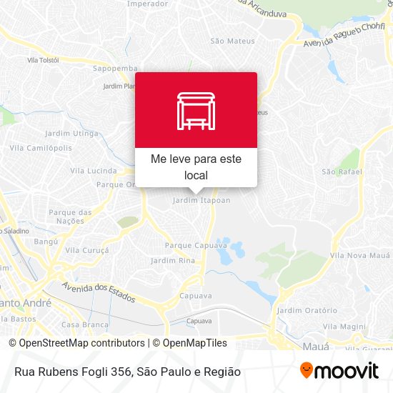 Rua Rubens Fogli 356 mapa
