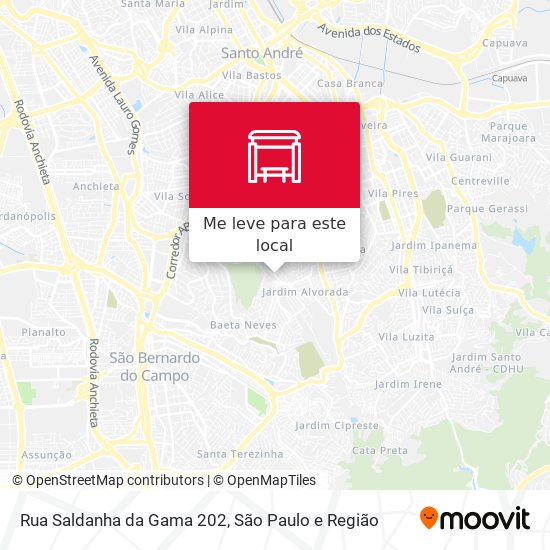 Rua Saldanha da Gama 202 mapa