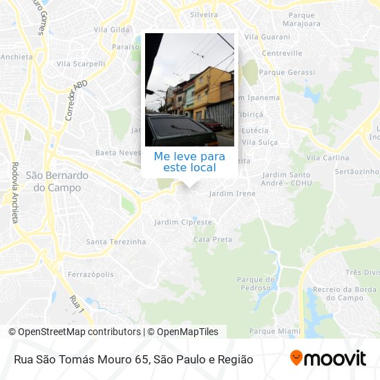Rua São Tomás Mouro 65 mapa