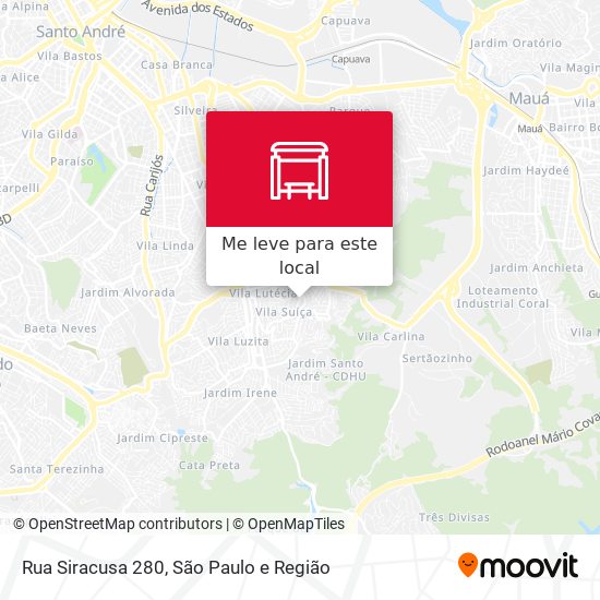 Rua Siracusa 280 mapa