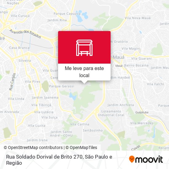 Rua Soldado Dorival de Brito 270 mapa