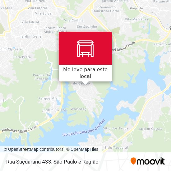 Rua Suçuarana 433 mapa