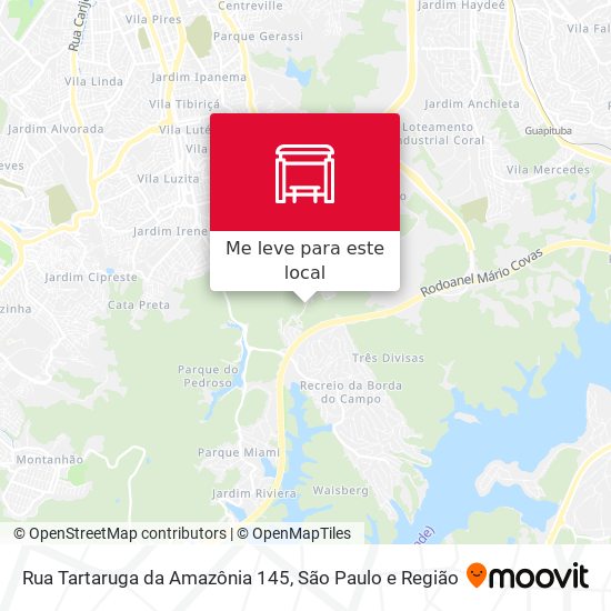 Rua Tartaruga da Amazônia 145 mapa