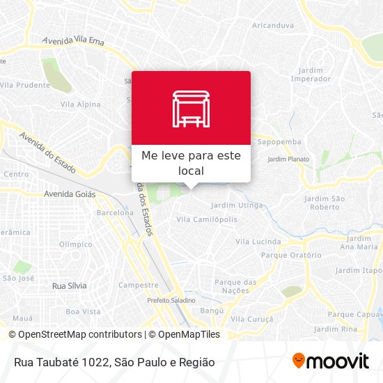 Rua Taubaté 1022 mapa