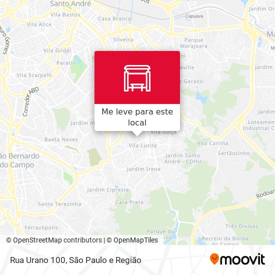 Rua Urano 100 mapa