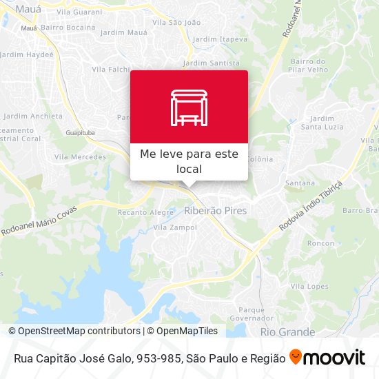 Rua Capitão José Galo, 953-985 mapa