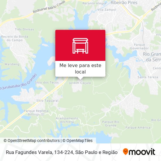 Rua Fagundes Varela, 134-224 mapa
