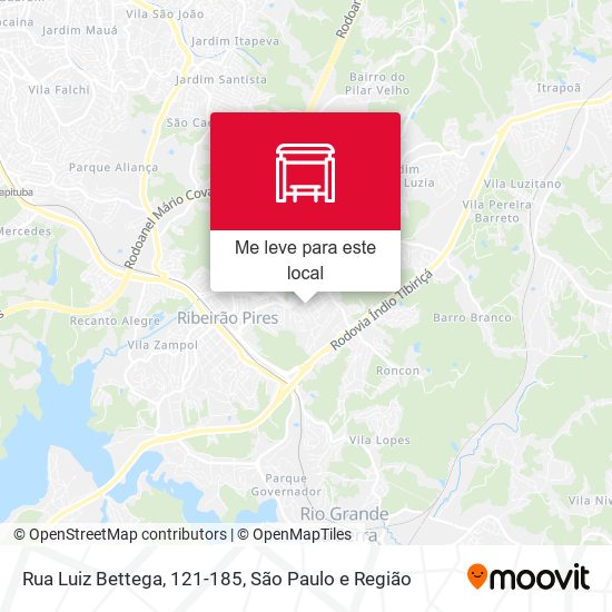 Rua Luiz Bettega, 121-185 mapa