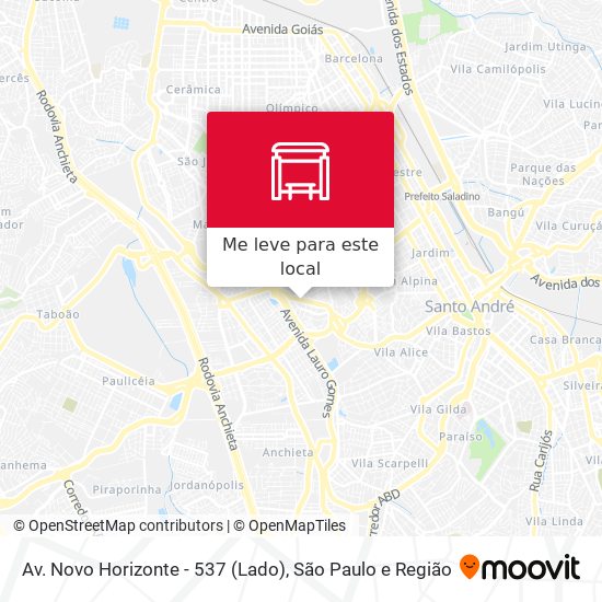 Av. Novo Horizonte - 537 (Lado) mapa