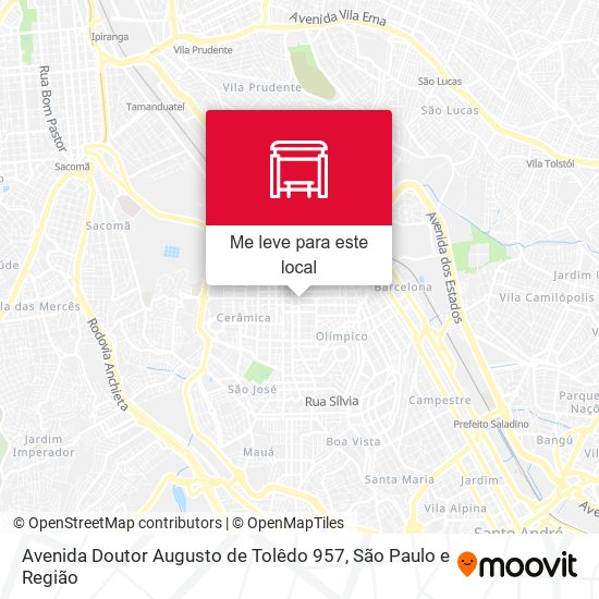 Avenida Doutor Augusto de Tolêdo 957 mapa
