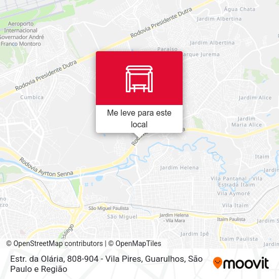 Estr. da Olária, 808-904 - Vila Pires, Guarulhos mapa
