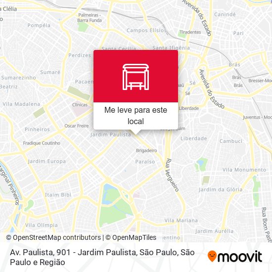 Av. Paulista, 901 - Jardim Paulista, São Paulo mapa