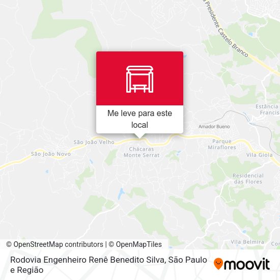 Rodovia Engenheiro Renê Benedito Silva mapa