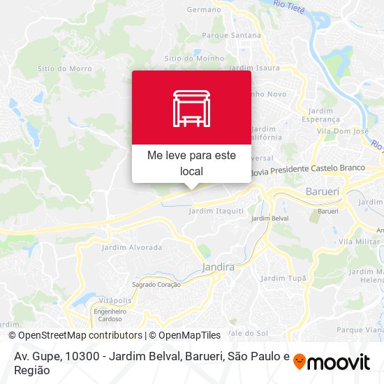 Av. Gupe, 10300 - Jardim Belval, Barueri mapa