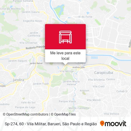 Sp-274, 60 - Vila Militar, Barueri mapa