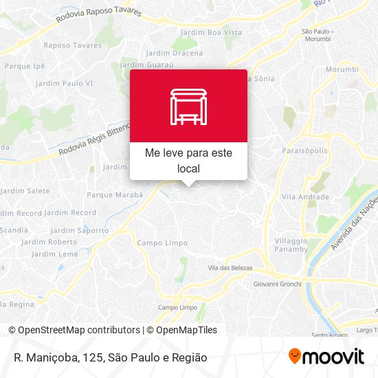 R. Maniçoba, 125 mapa