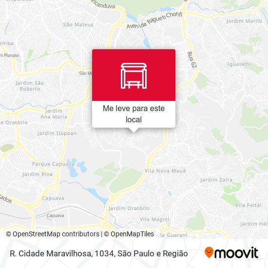 R. Cidade Maravilhosa, 1034 mapa
