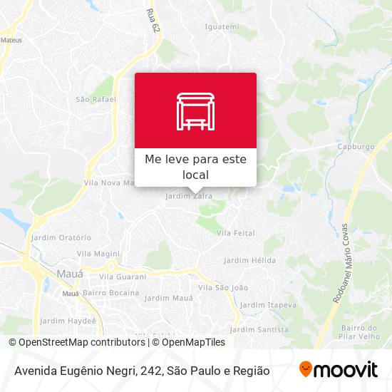 Avenida Eugênio Negri, 242 mapa