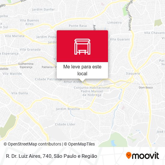R. Dr. Luiz Aires, 740 mapa