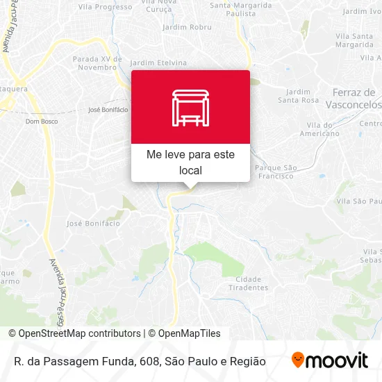R. da Passagem Funda, 608 mapa