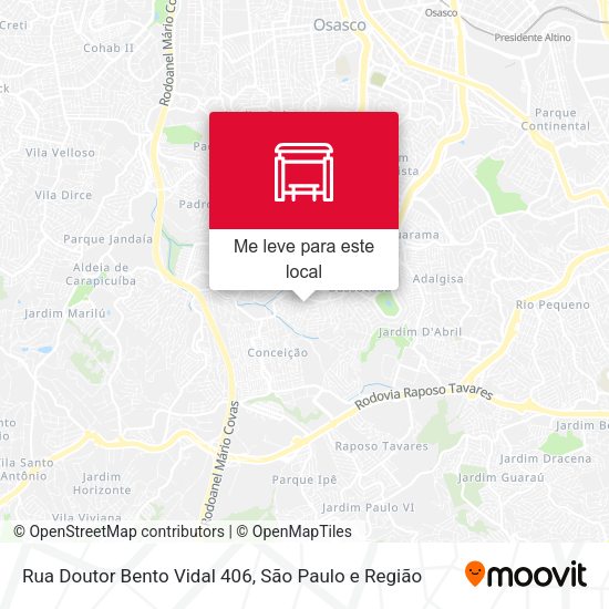 Rua Doutor Bento Vidal 406 mapa