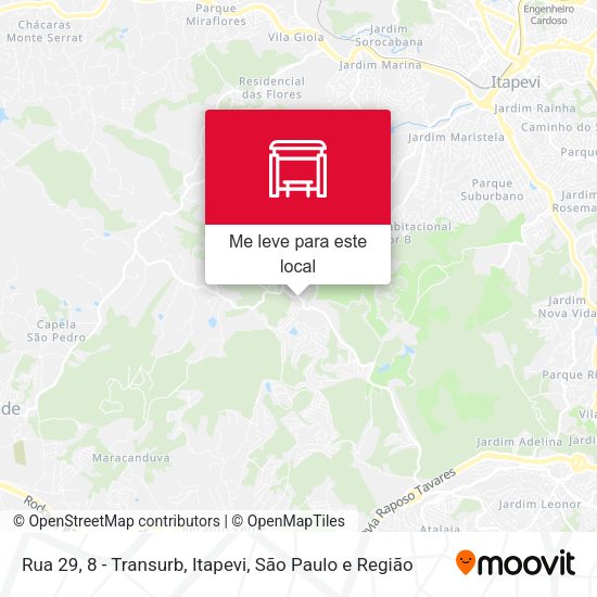 Rua 29, 8 - Transurb, Itapevi mapa
