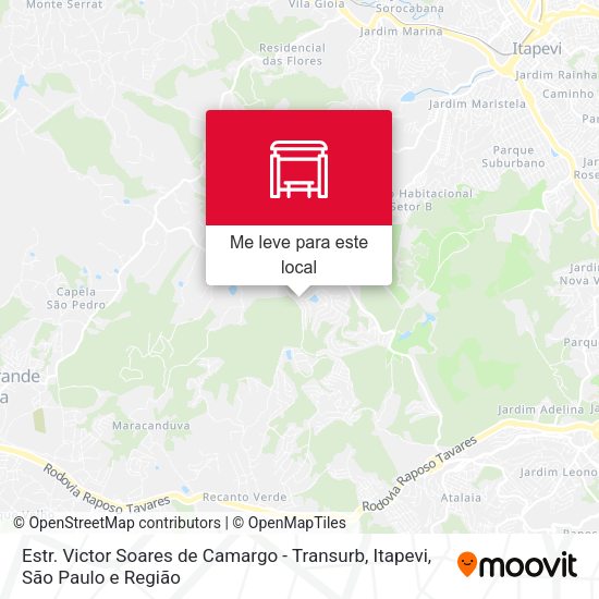 Estr. Victor Soares de Camargo - Transurb, Itapevi mapa