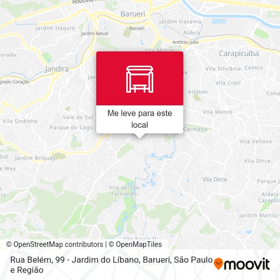 Rua Belém, 99 - Jardim do Líbano, Barueri mapa