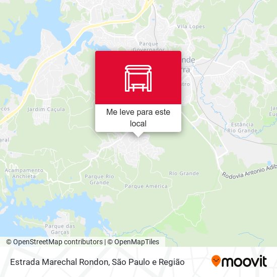 Estrada Marechal Rondon mapa
