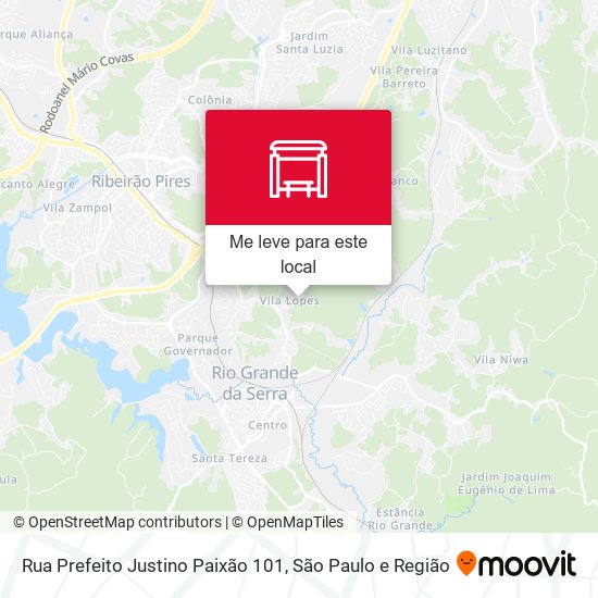 Rua Prefeito Justino Paixão 101 mapa