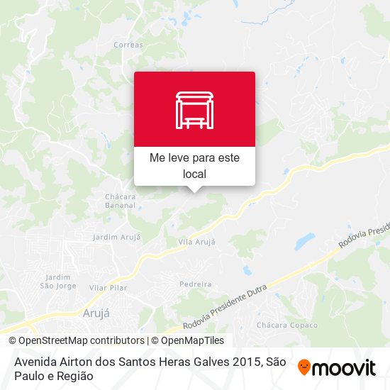 Avenida Airton dos Santos Heras Galves 2015 mapa