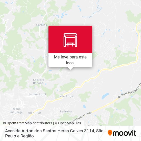 Avenida Airton dos Santos Heras Galves 3114 mapa