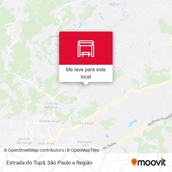 Estrada do Tupã mapa