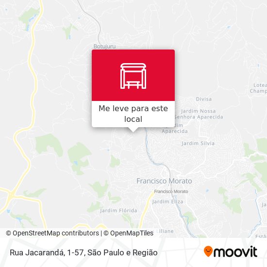 Rua Jacarandá, 1-57 mapa