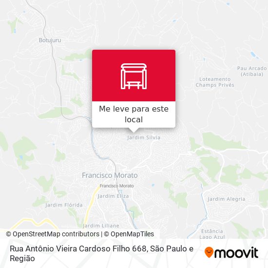 Rua Antônio Vieira Cardoso Filho 668 mapa
