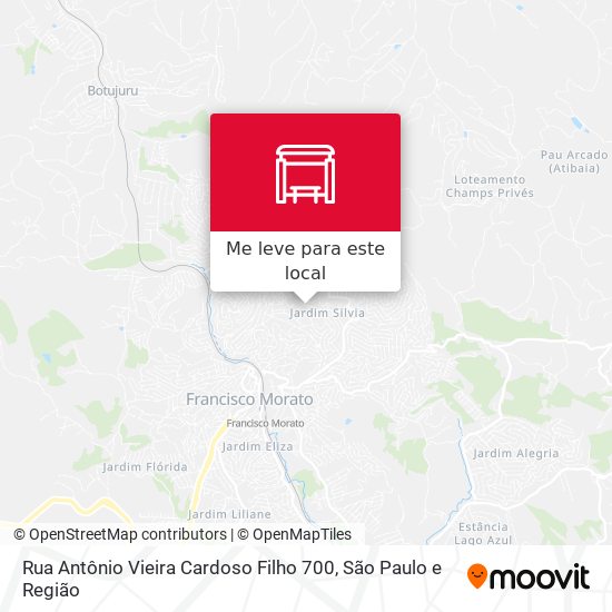 Rua Antônio Vieira Cardoso Filho 700 mapa