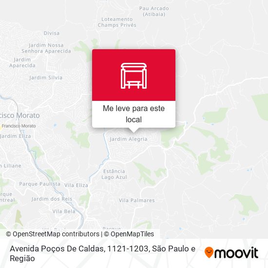 Avenida Poços De Caldas, 1121-1203 mapa