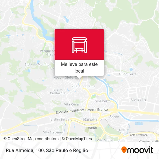 Rua Almeida, 100 mapa