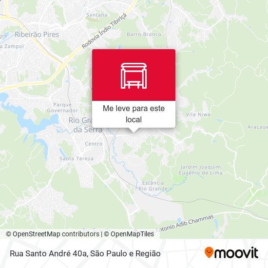 Rua Santo André 40a mapa
