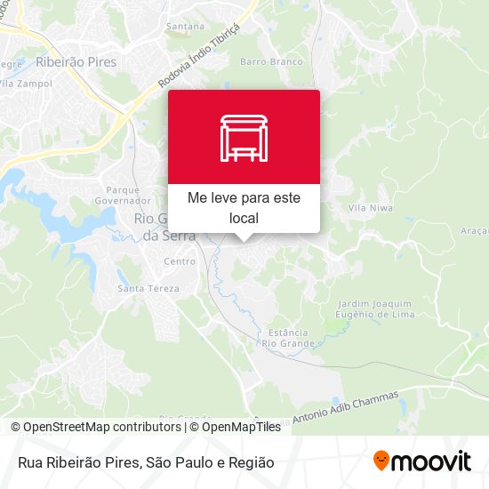 Rua Ribeirão Pires mapa