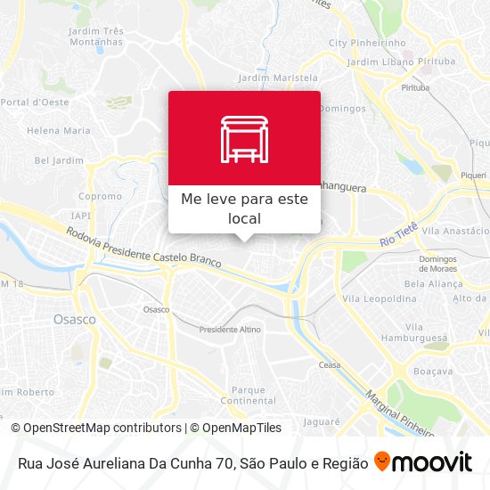 Rua José Aureliana Da Cunha 70 mapa