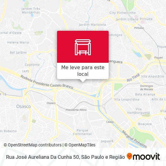 Rua José Aureliana Da Cunha 50 mapa