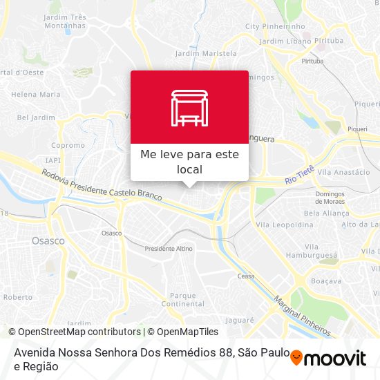 Avenida Nossa Senhora Dos Remédios 88 mapa