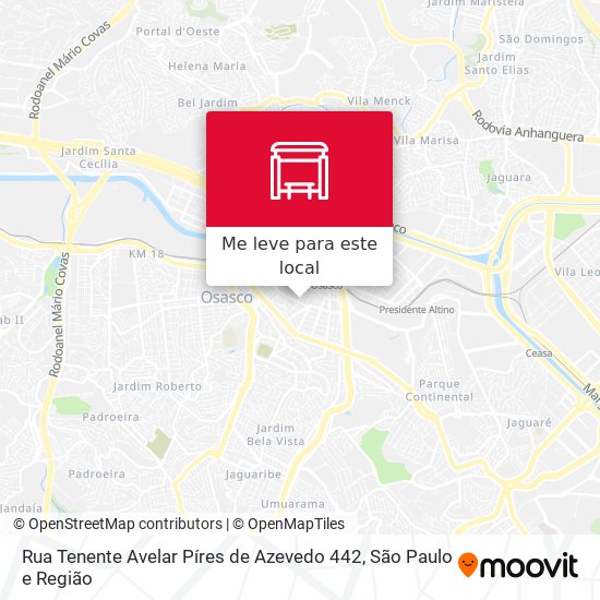 Rua Tenente Avelar Píres de Azevedo 442 mapa