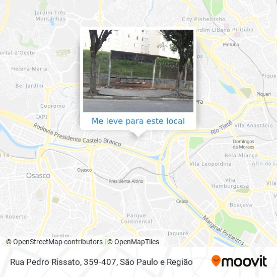 Rua Pedro Rissato, 359-407 mapa