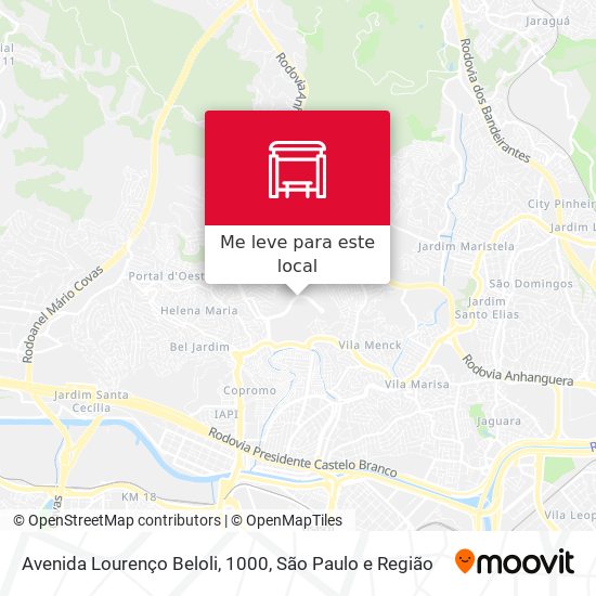 Avenida Lourenço Beloli, 1000 mapa