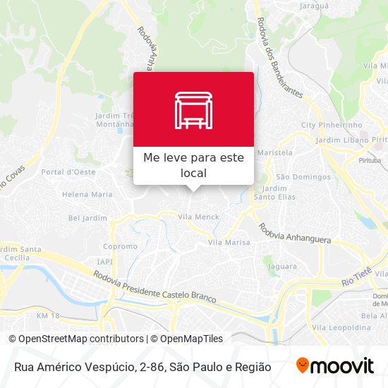 Rua Américo Vespúcio, 2-86 mapa